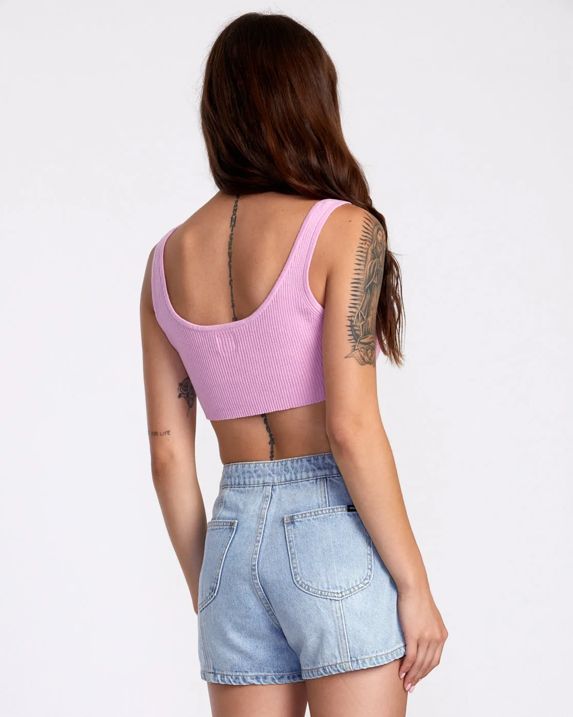 Bardot Denim Shorts - Bleached Indigo