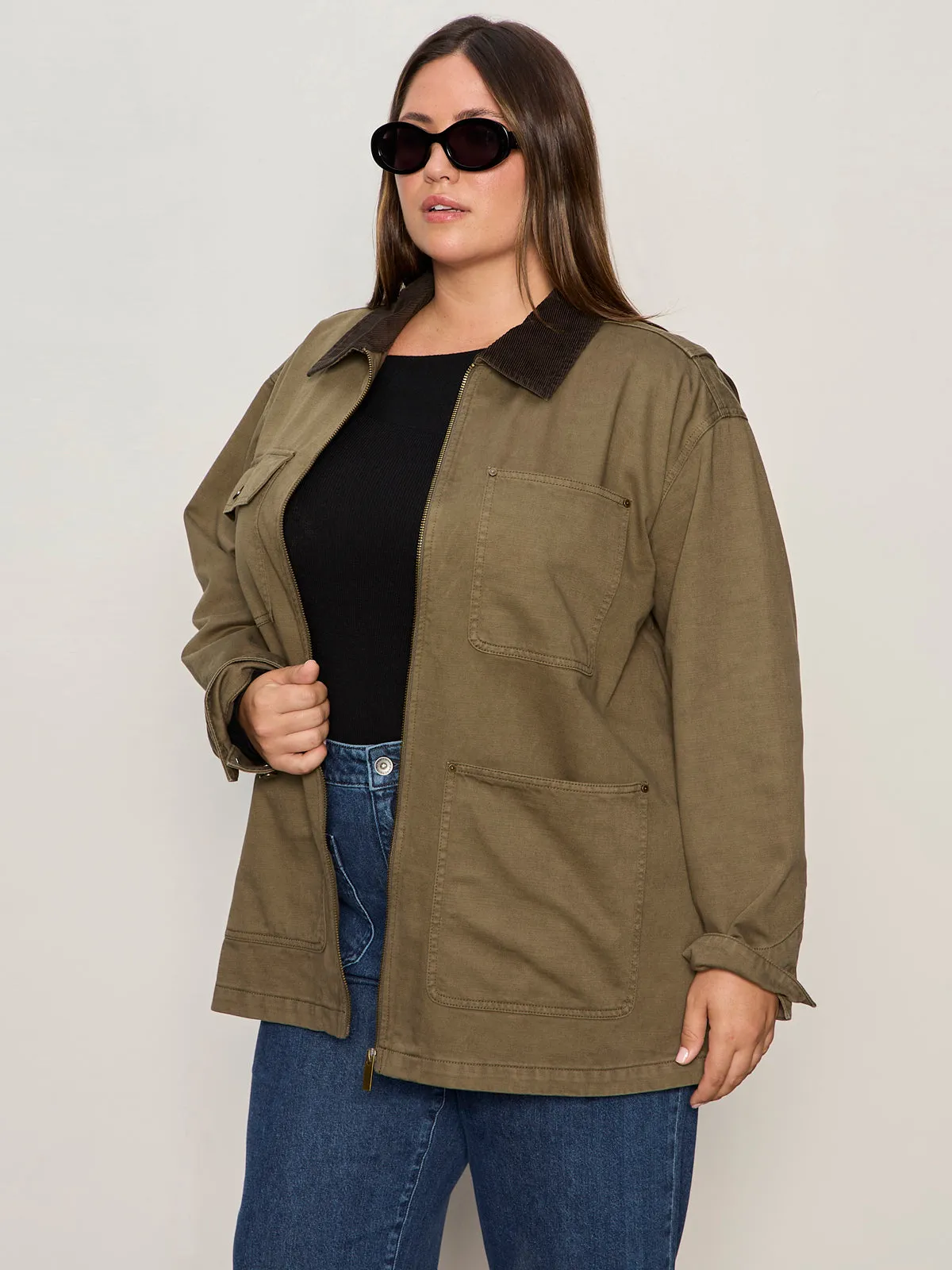 Barn Jacket Burnt Olive Extended Sizing Rugged Style
