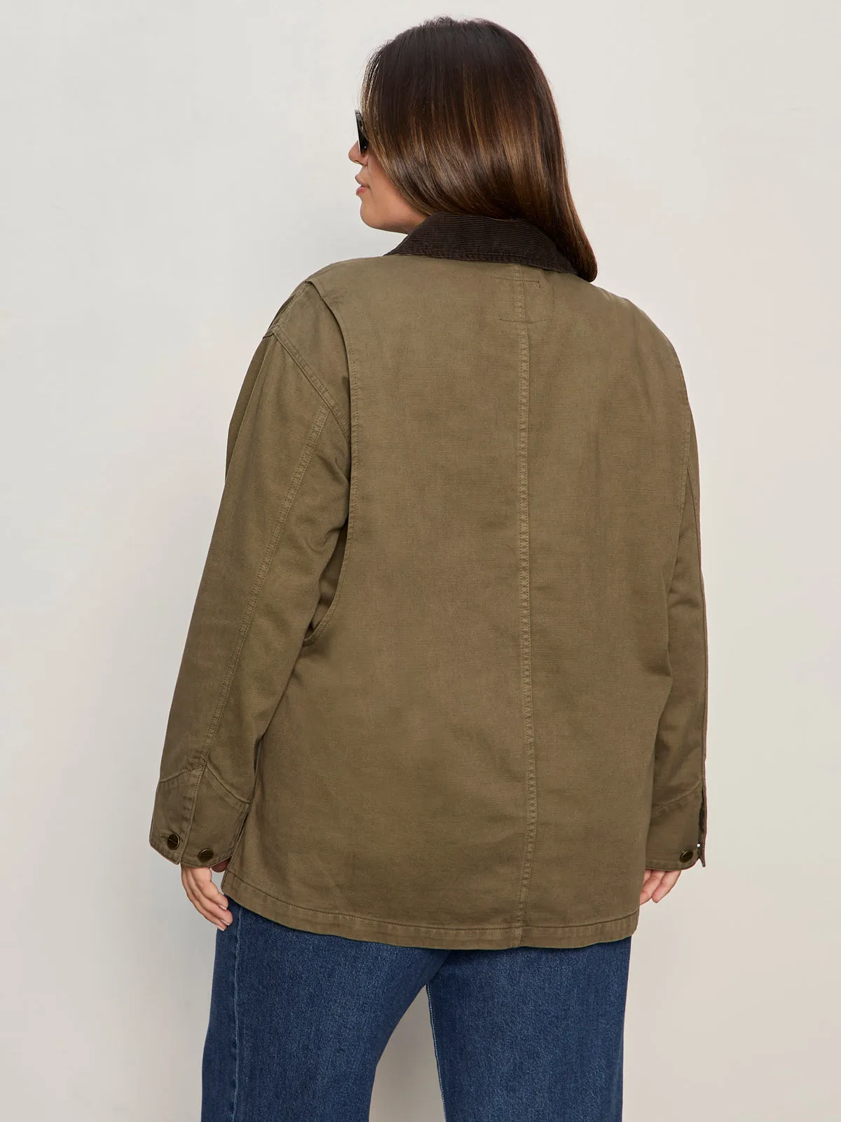 Barn Jacket Burnt Olive Extended Sizing suitable for exercise Bohemian