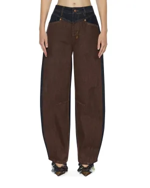 BARREL JEAN ORIGINAL SPLICED Student Outfit Earthy