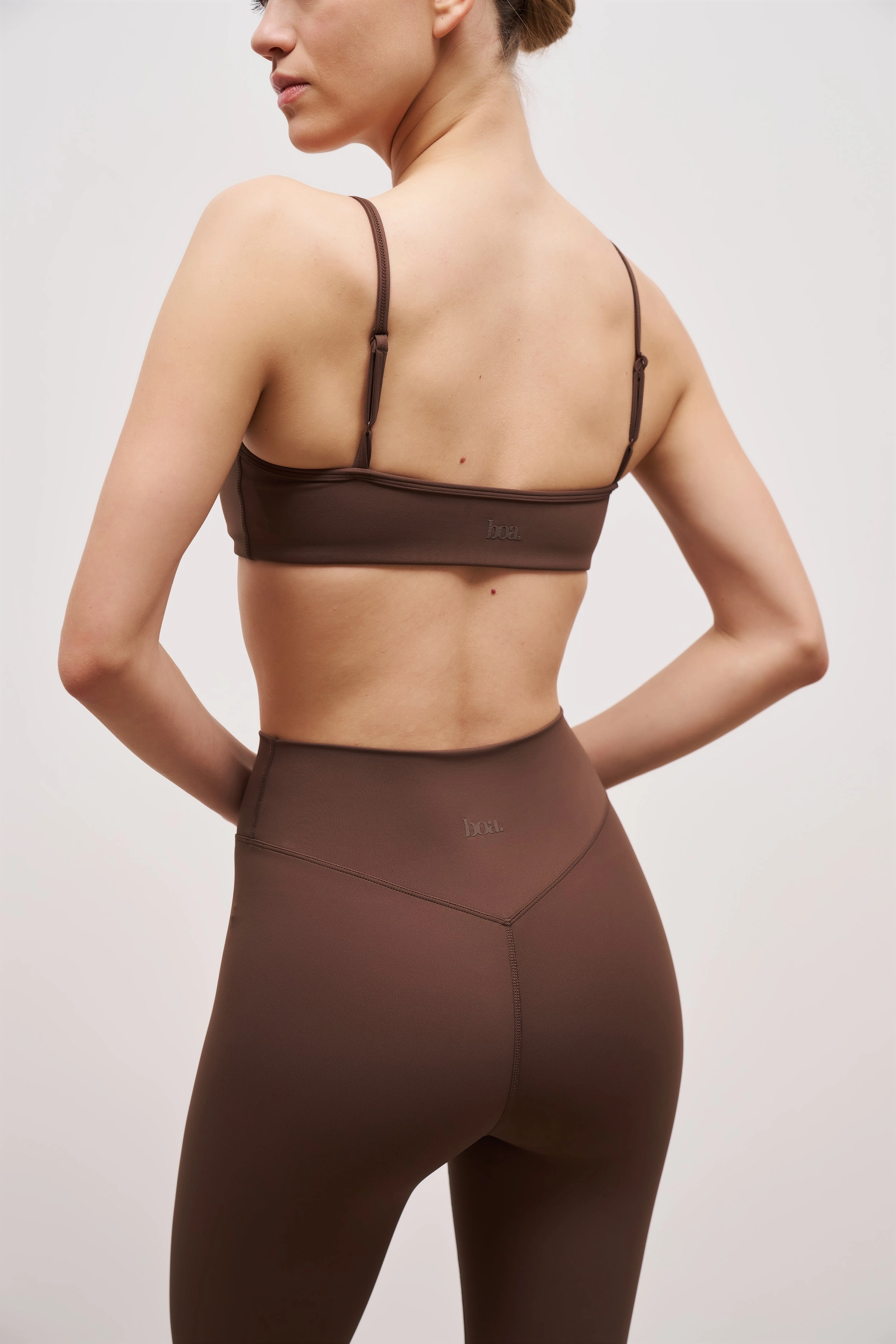 VentedBack BlendMaterials Base Sculpting Cami Bra - Truffle