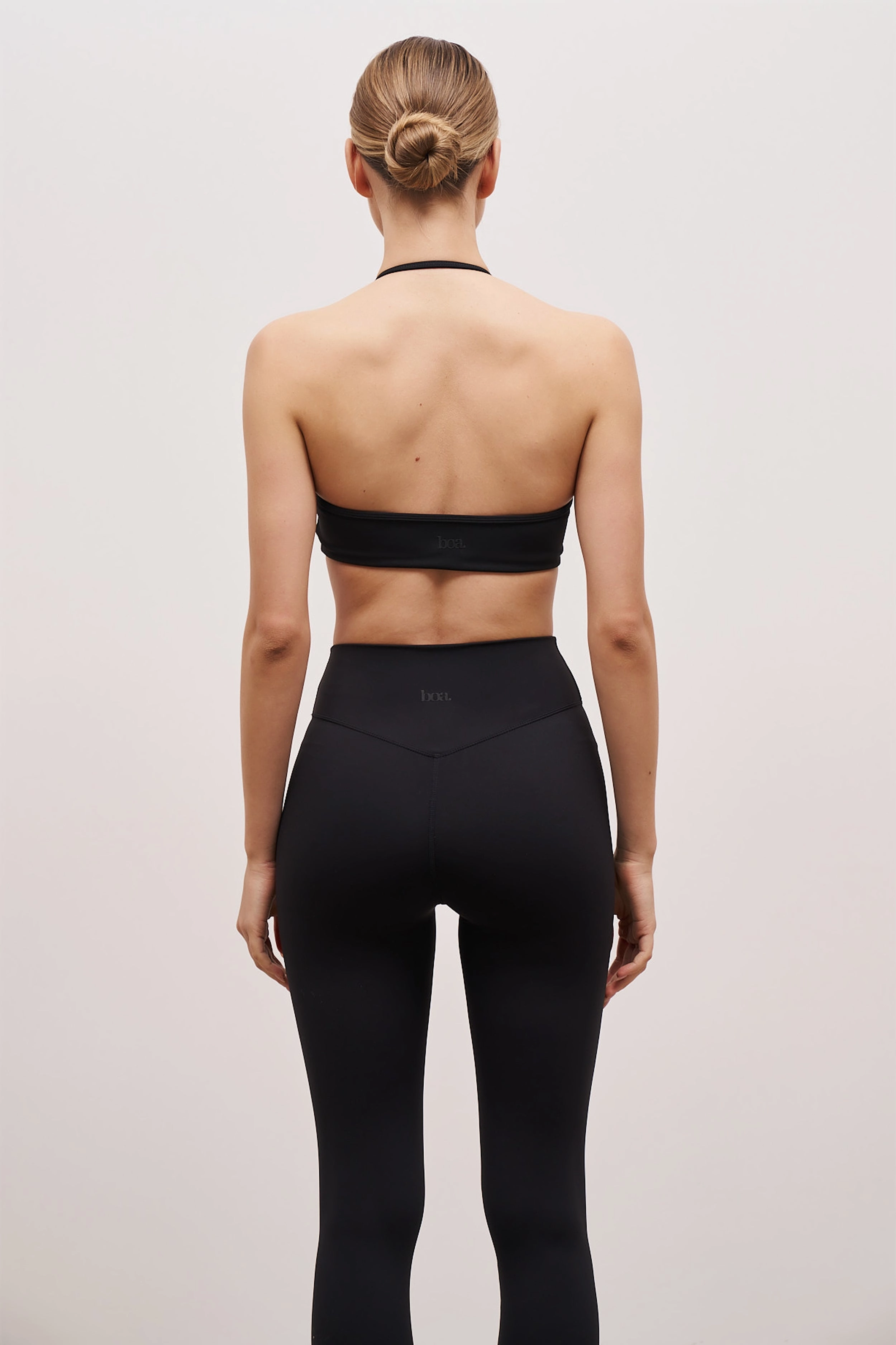 NonToxicCoating Base Sculpting Halter Cami Bra - Black