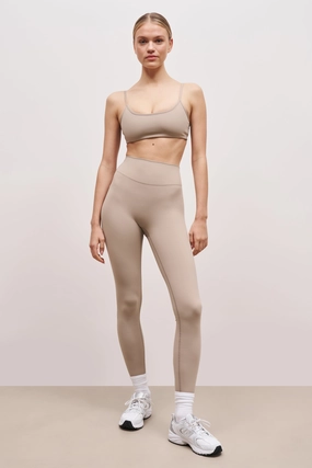 VentilatedBack Base Sculpting Leggings - Taupe
