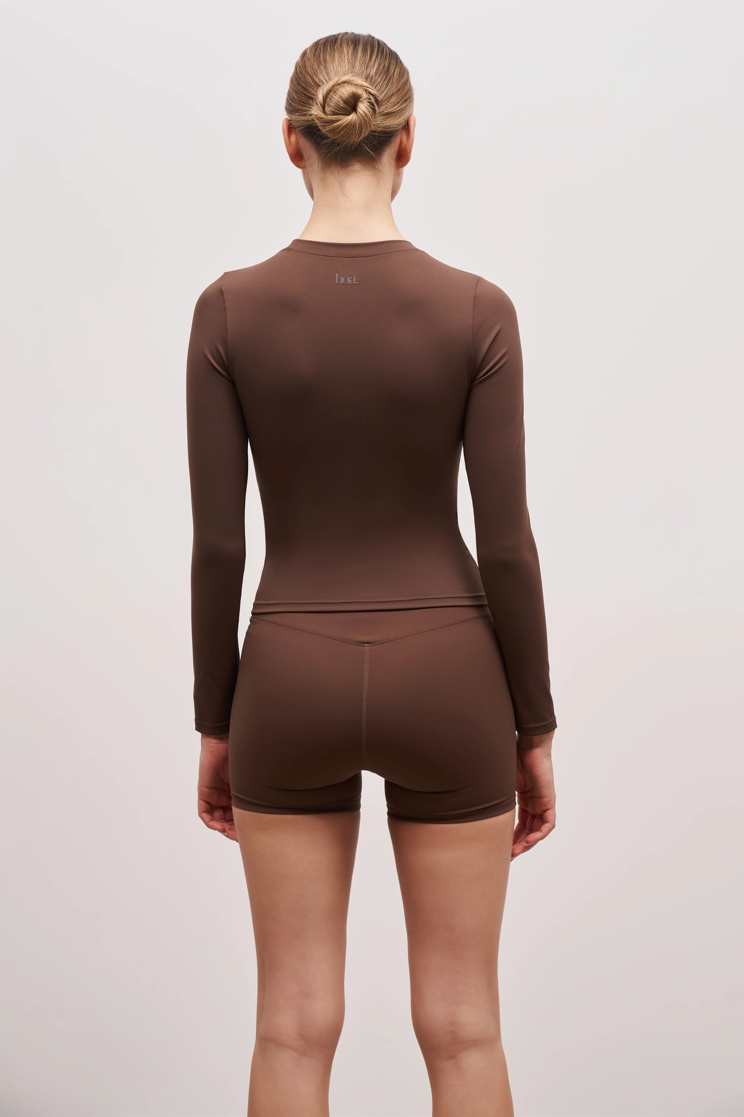 Base Sculpting Long Sleeve Top - Truffle NoTagLabel