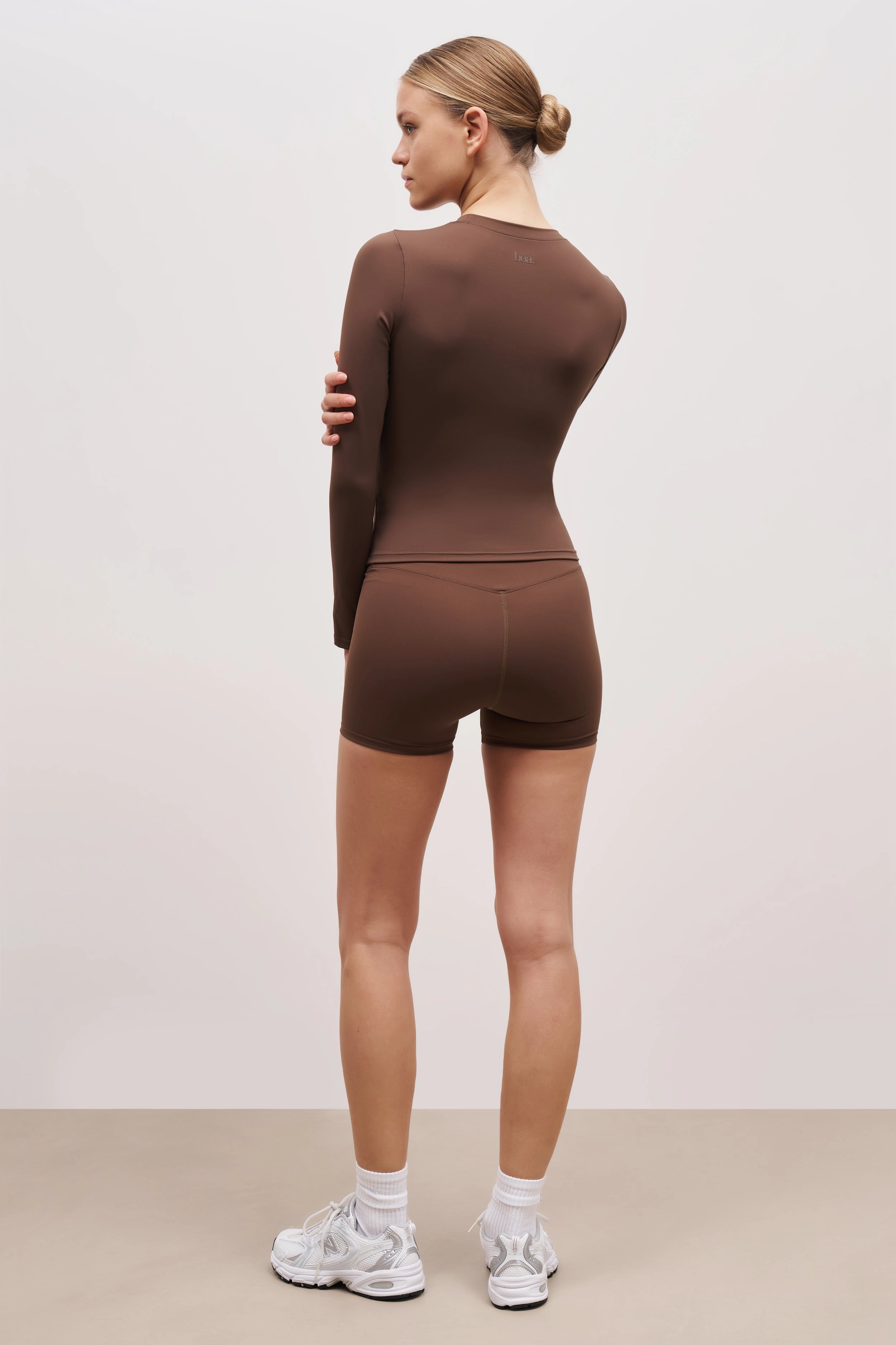 Base Sculpting Long Sleeve Top - Truffle OversizedFit