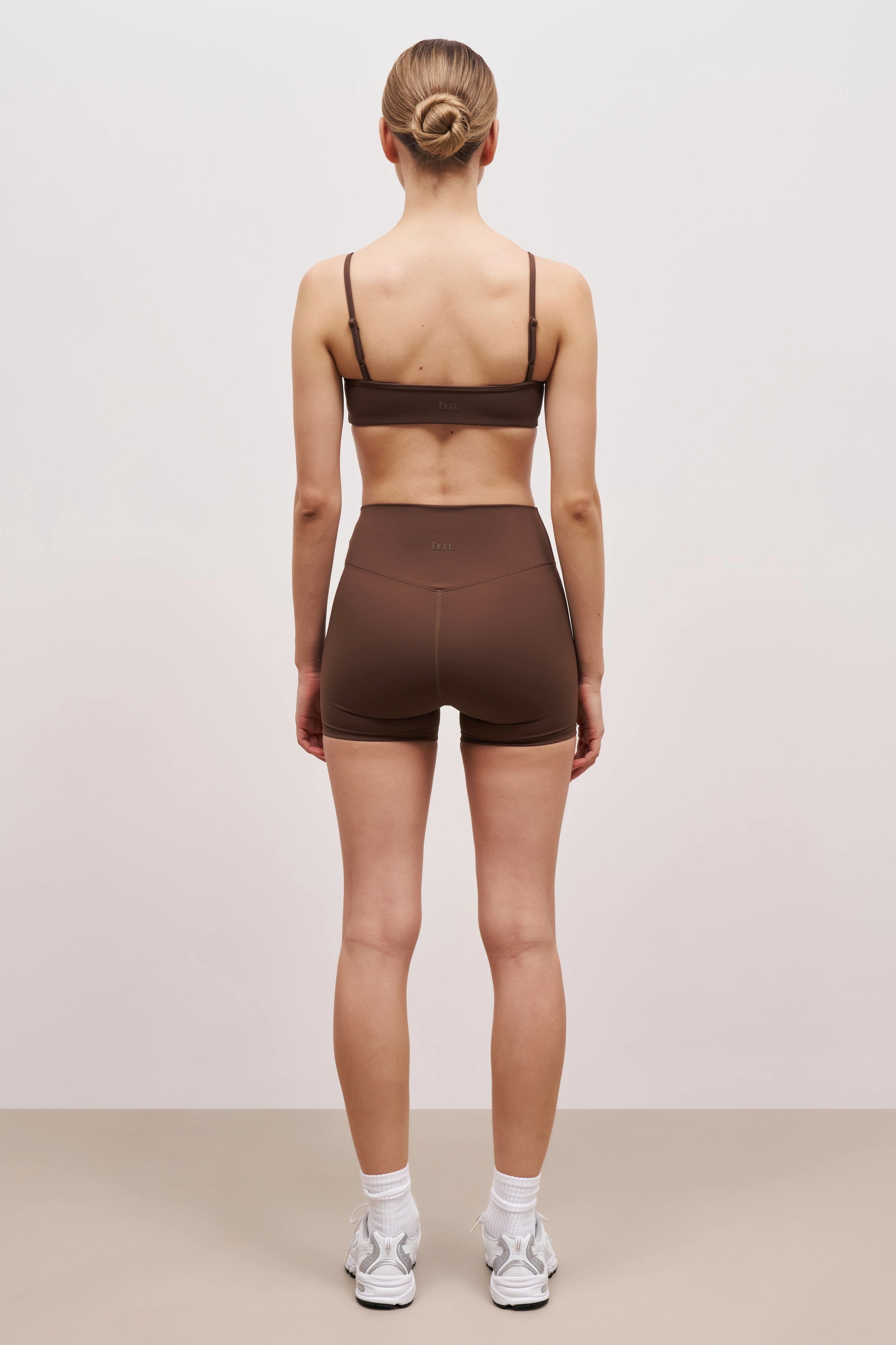 Base Sculpting Shorts - Truffle Water resistant coating Stretch Fit Top