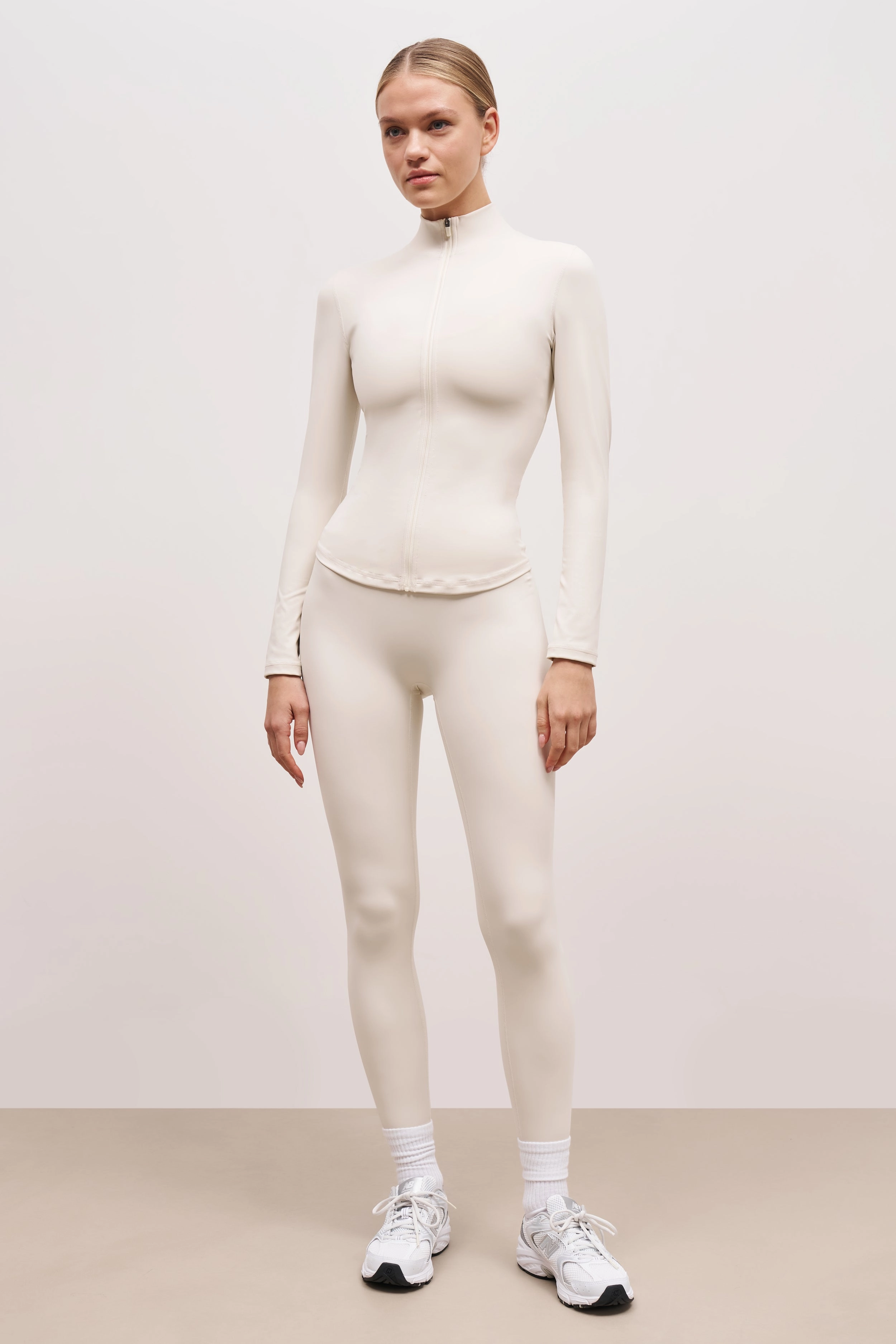 Base Sculpting Zip Up Jacket - Tofu Adjustable Hemline ZeroWaste Construction
