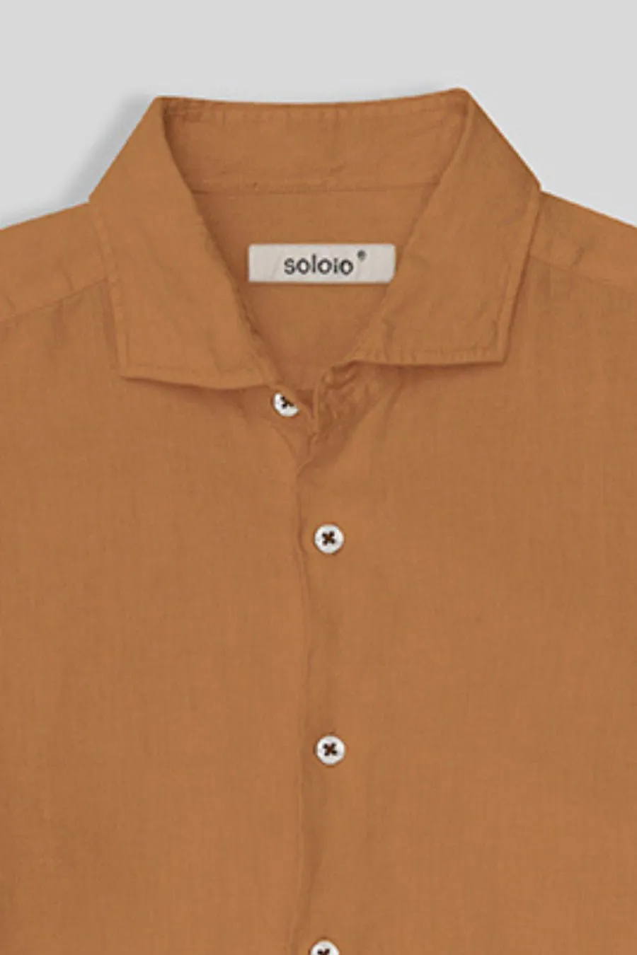 basic linen shirt leather