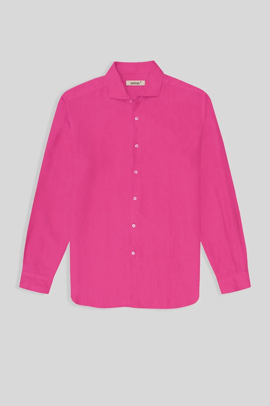basic linen shirt light fuxia