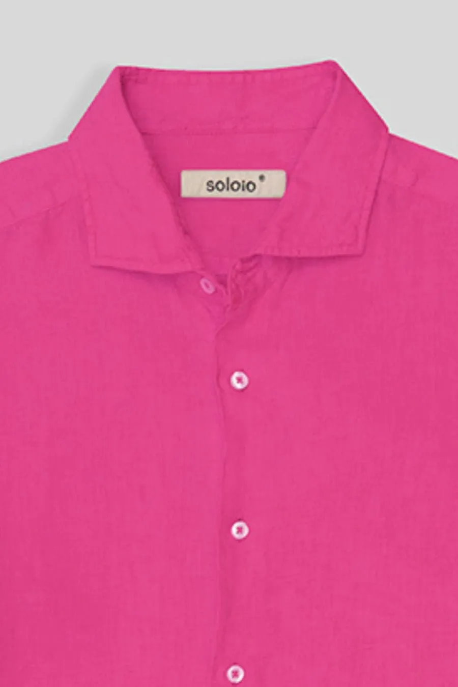 basic linen shirt light fuxia