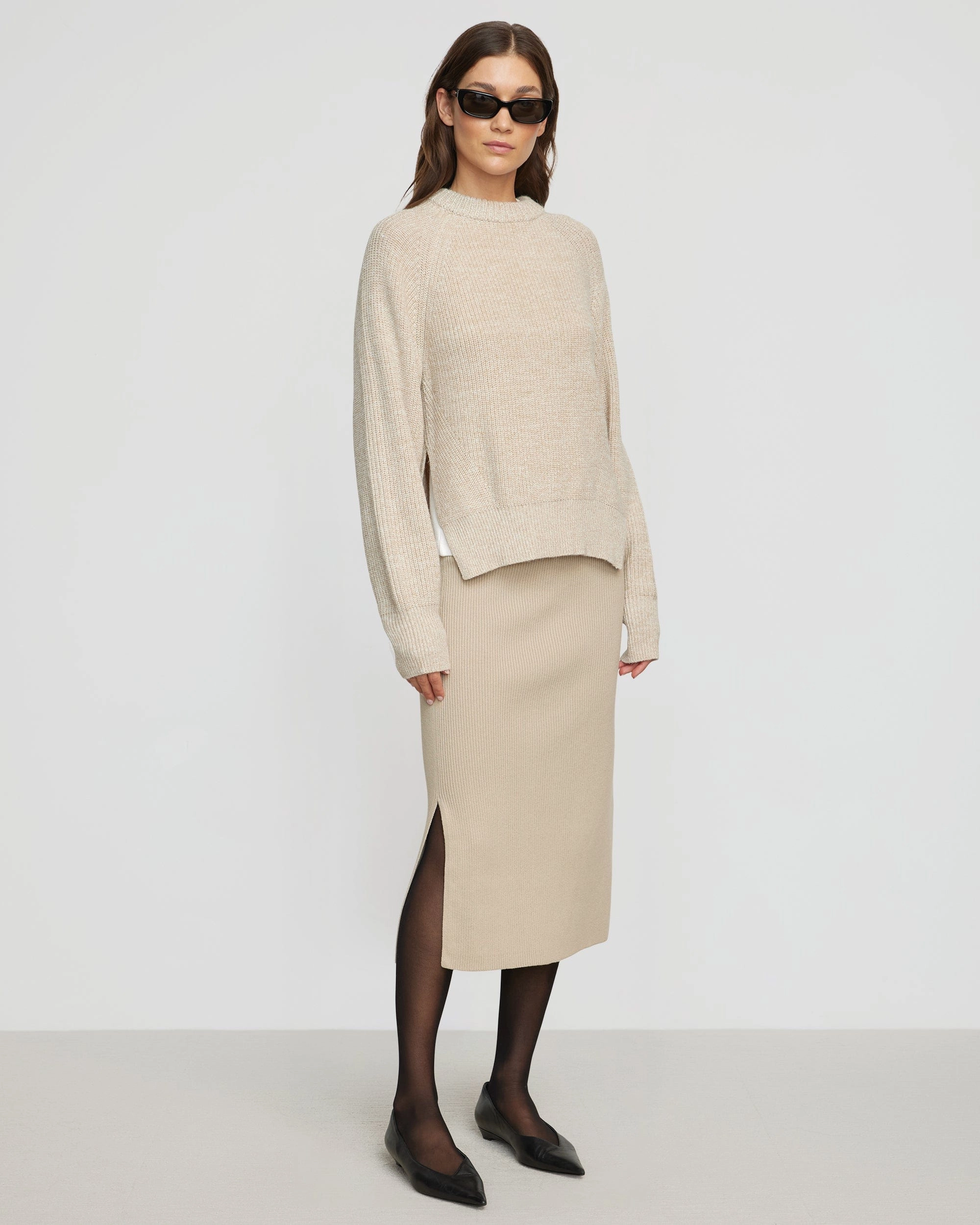 Everyday Wear Roya Marled Boyfriend Sweater