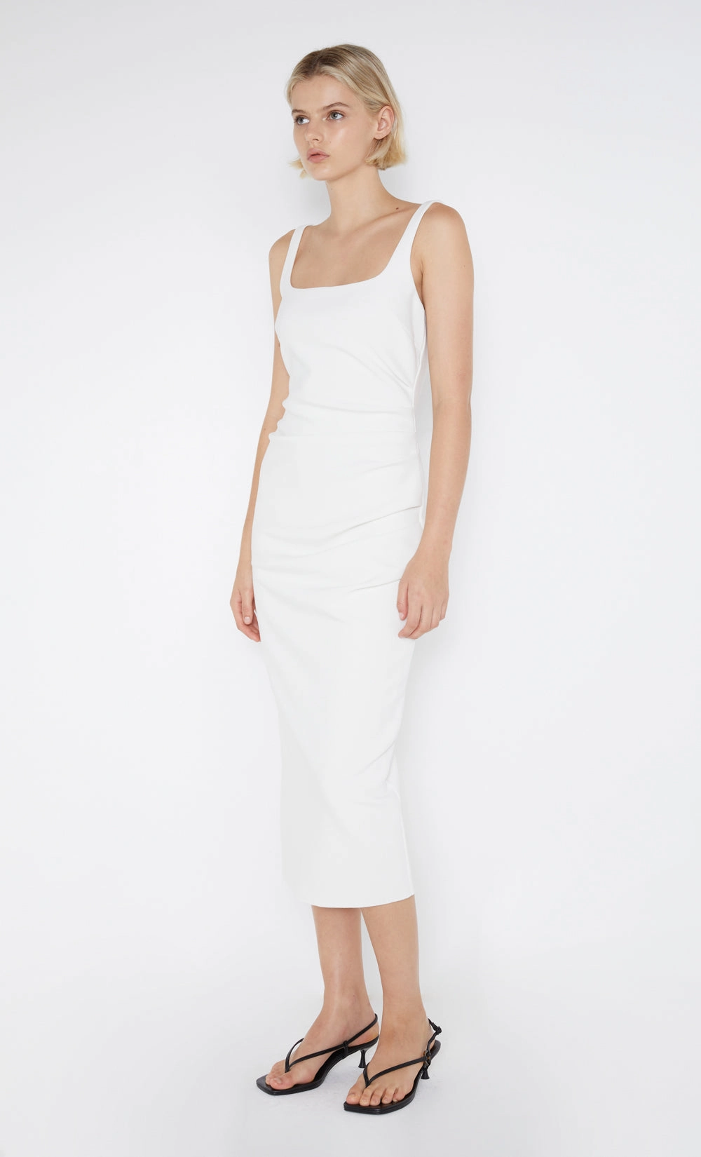 BE MINE SQUARE NECK DRESS - IVORY Sophisticated Appeal