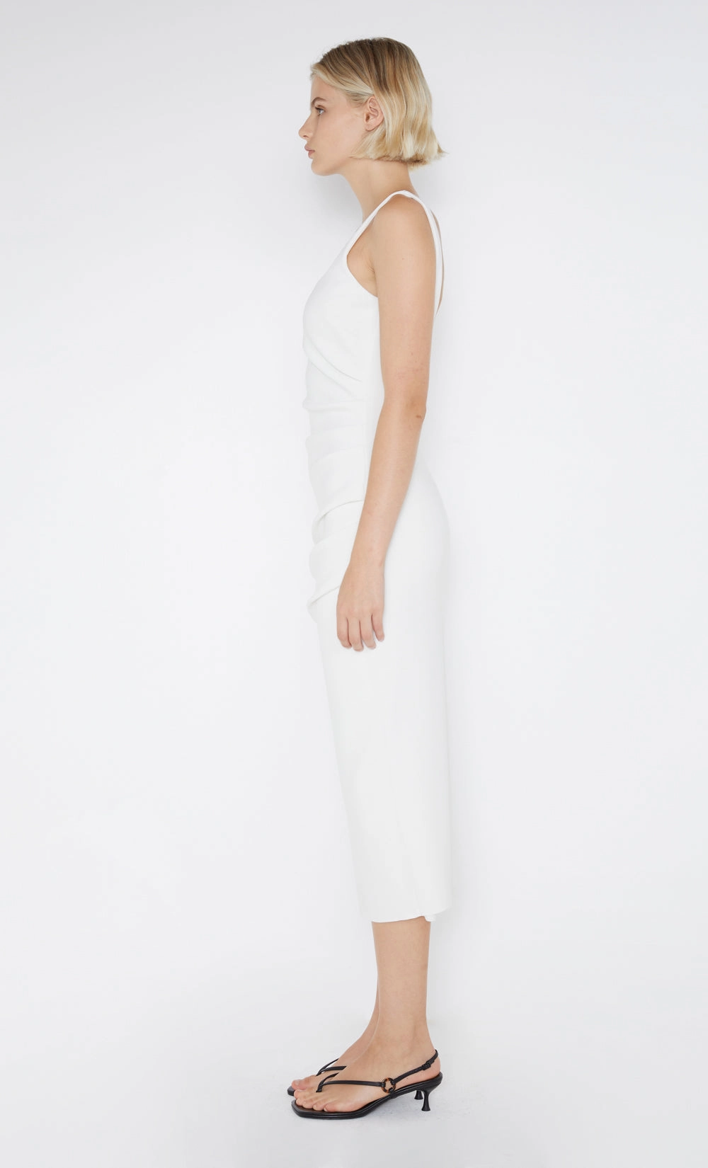 BE MINE SQUARE NECK DRESS - IVORY Comfy and Relaxed City Rhythm