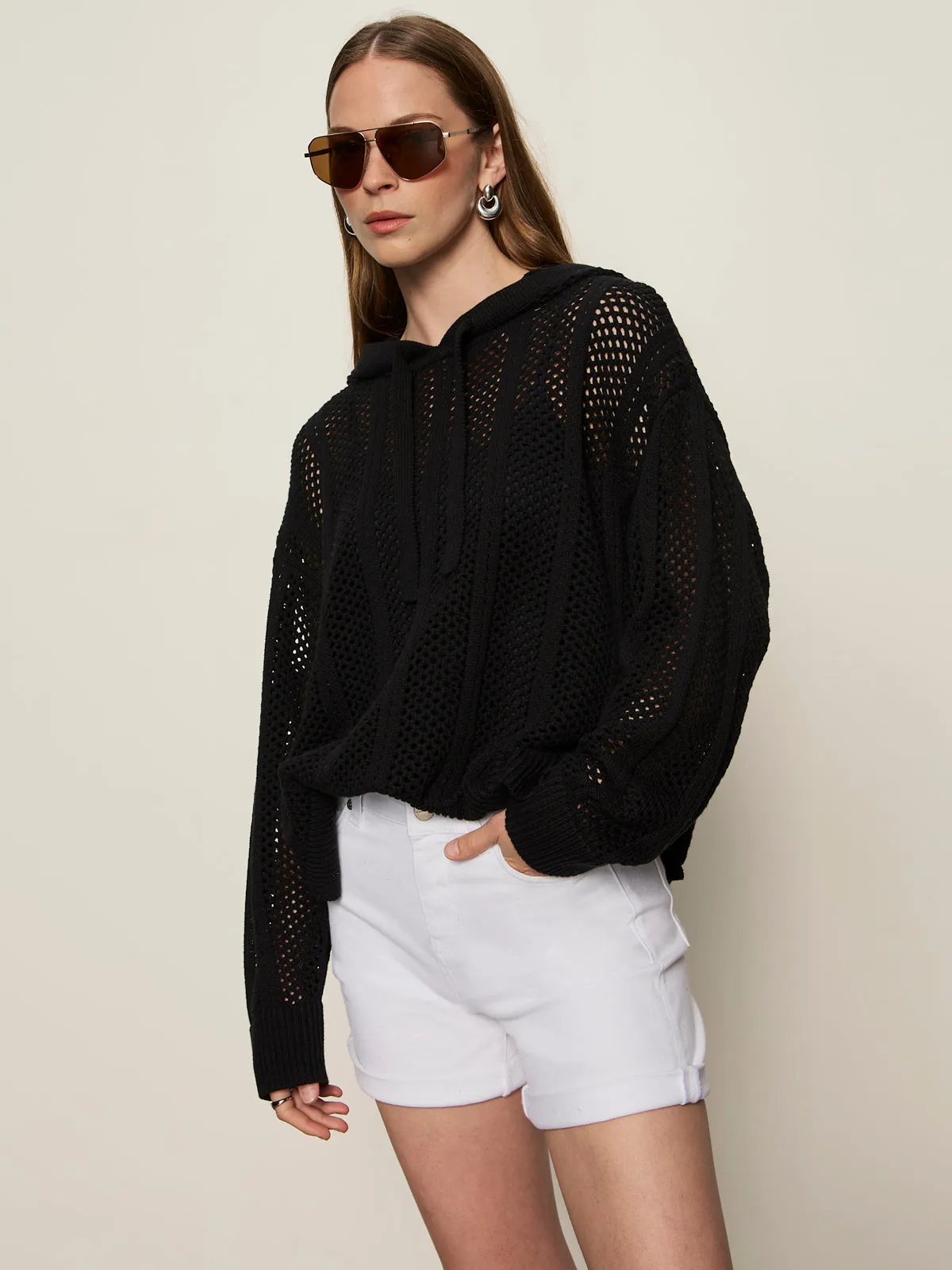 Appreciate Beach Hoodie Black