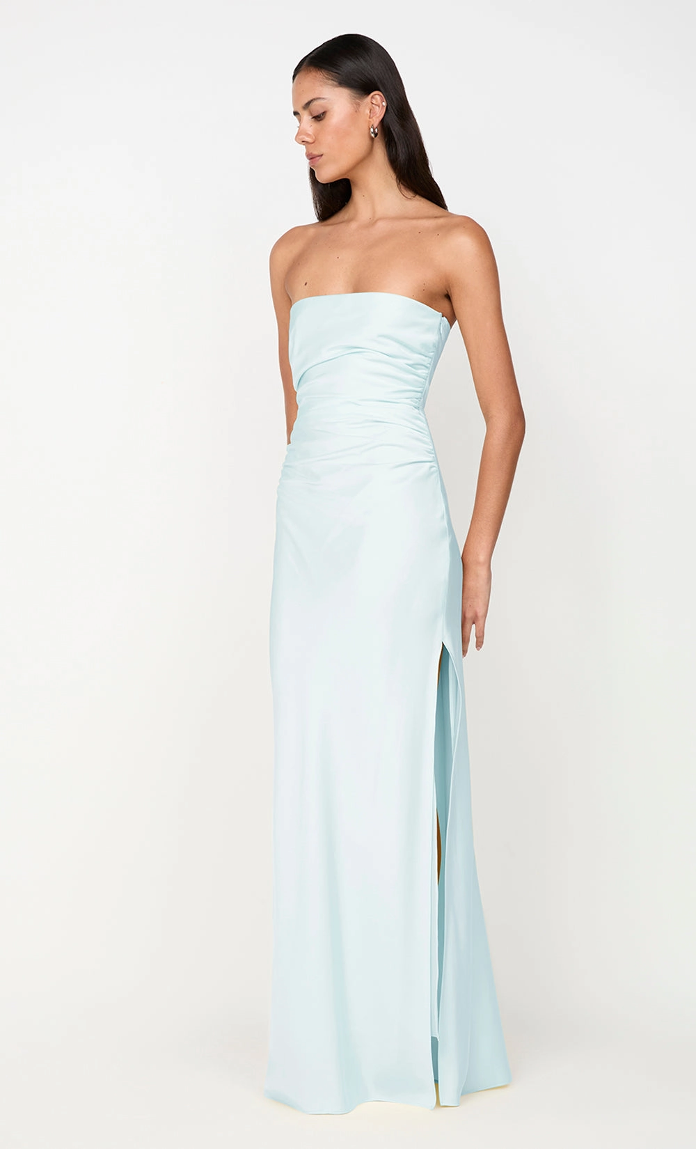 ETERNITY STRAPLESS MAXI DRESS - ARCTIC BLUE Evening Chic Sleek Flow