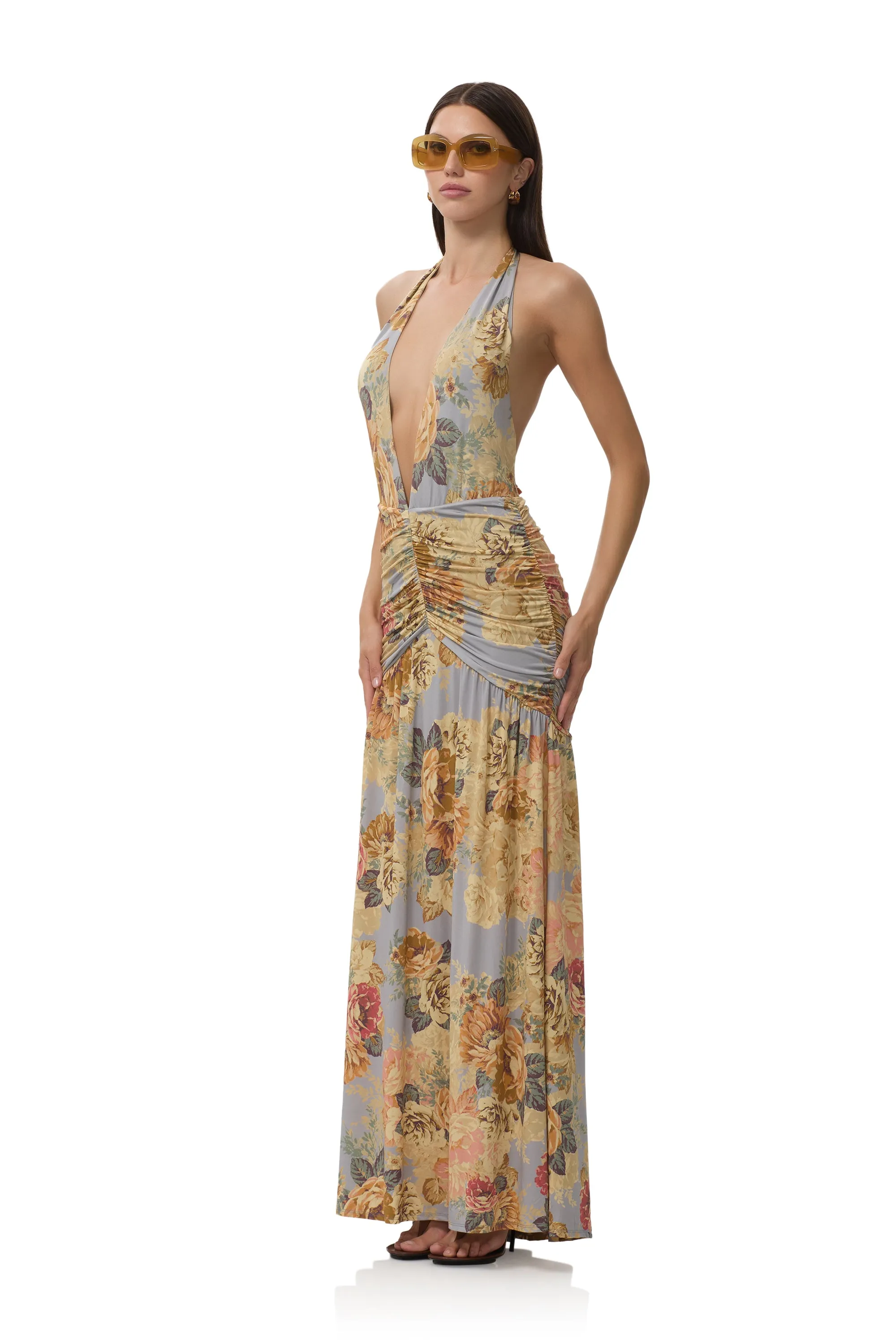 elegant design Cadiz Dress - Slate Bloom