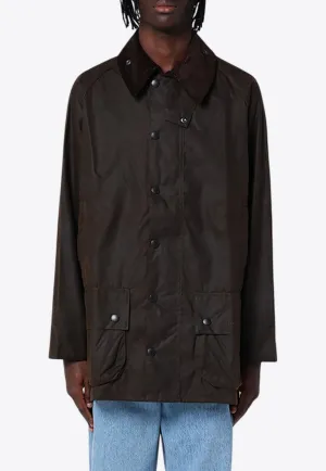 Beaufort Corduroy-Collar Waxed Jacket