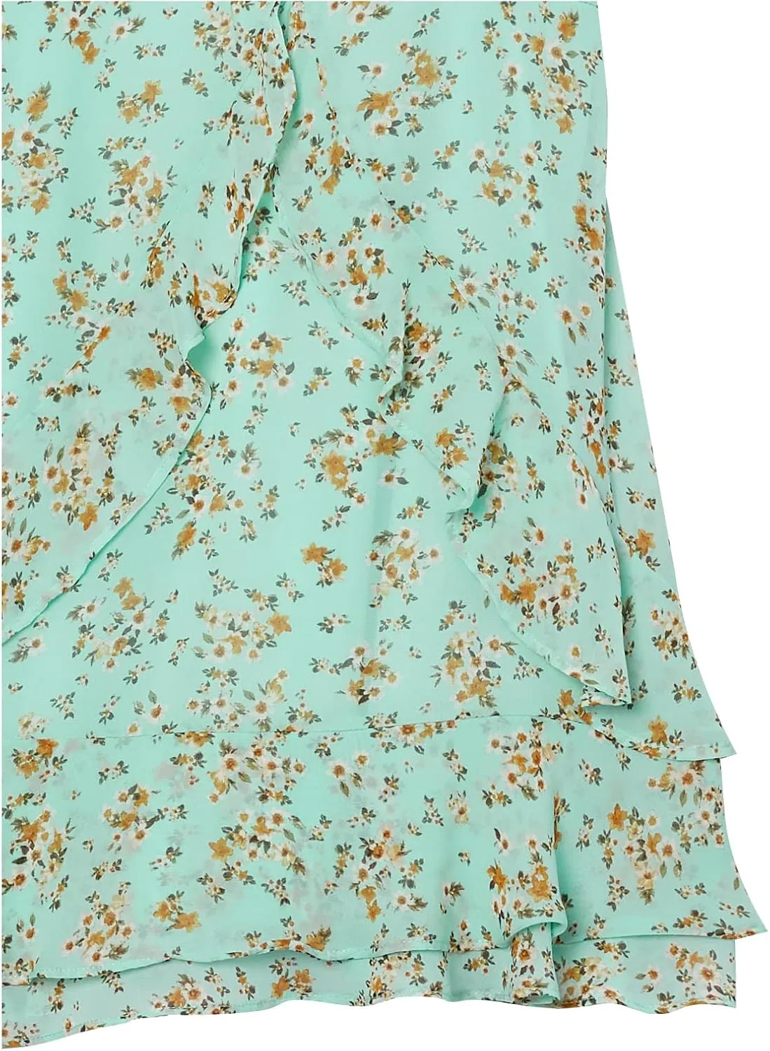 Beautees Girls' Sleeveless Fit and Flare Ruffled Dress