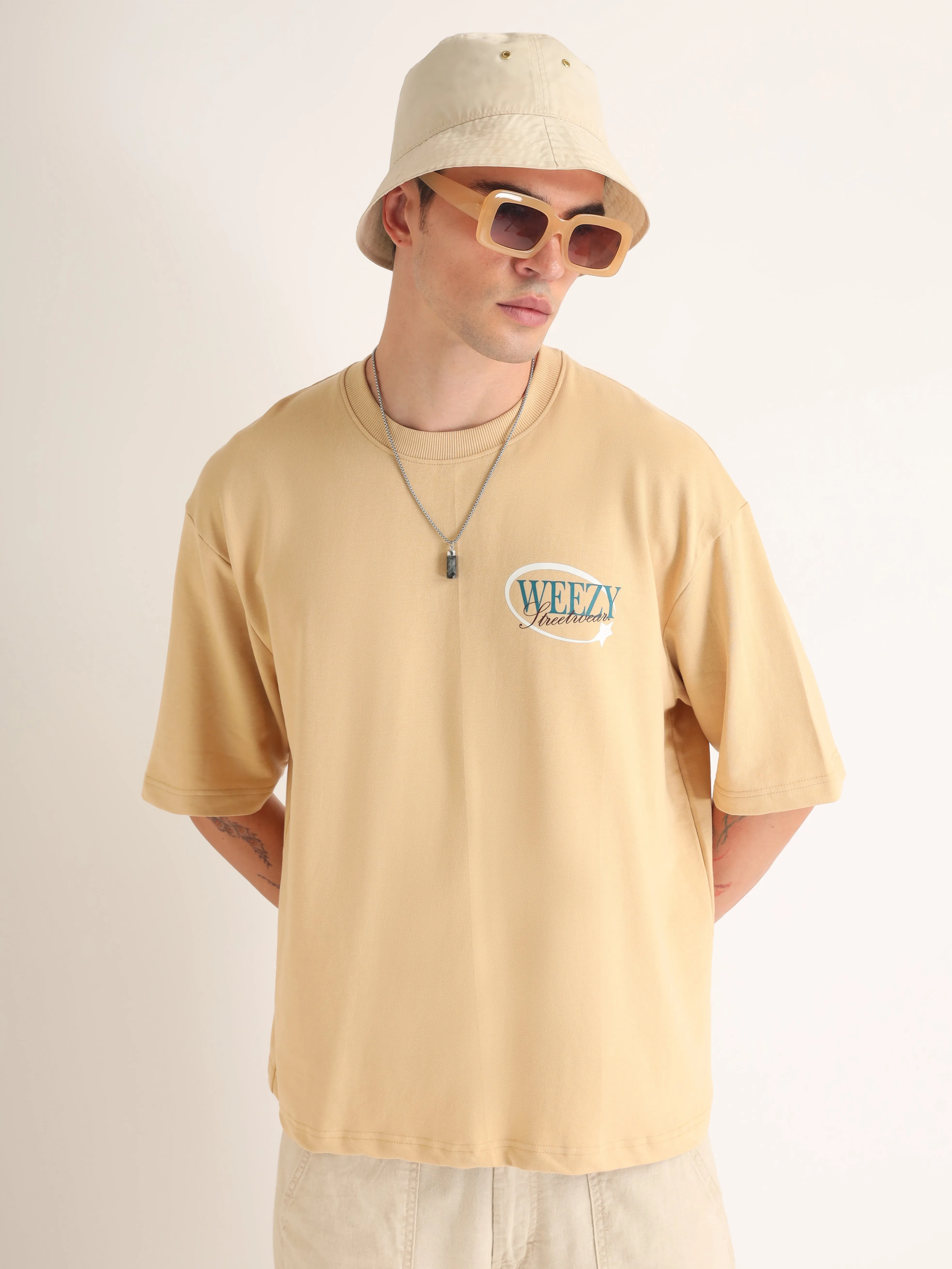 Beige Wicked Games Oversized T-Shirt