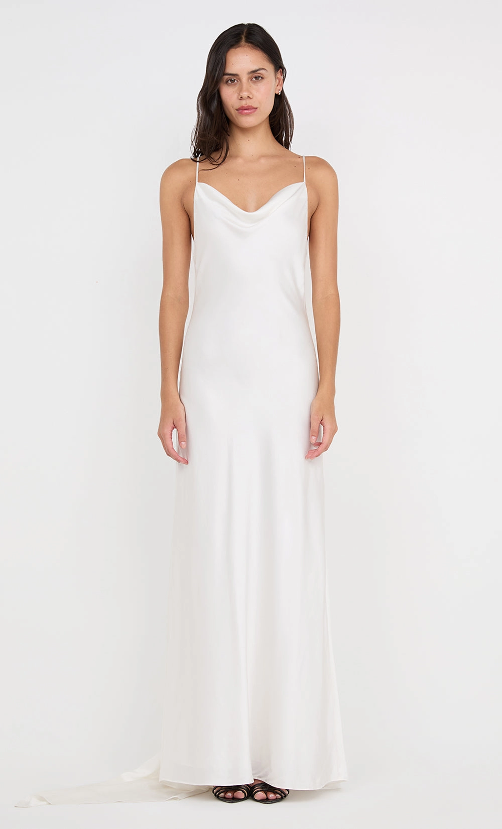 Work-to-Play Wear Timeless Shape BENNET COWL GOWN - WHITE