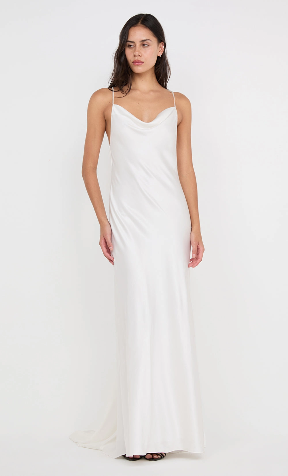 Modern Fit BENNET COWL GOWN - WHITE