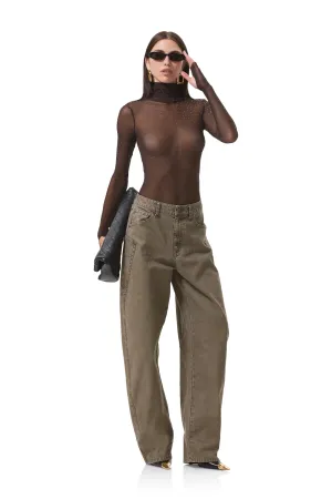 All Season Versatility Bexley Barrel Pant - Olive Night