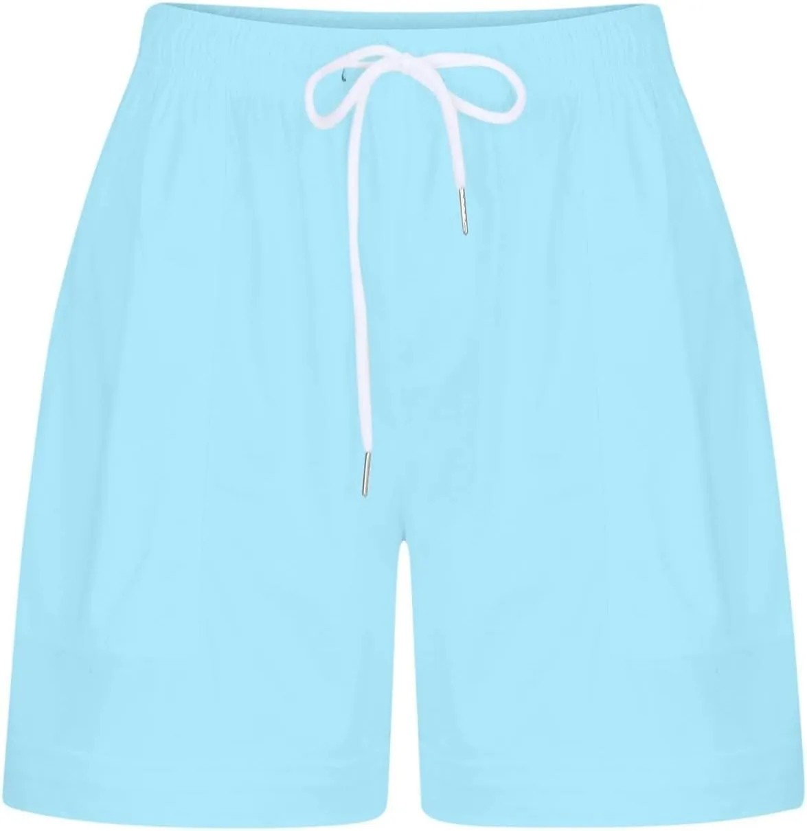 Biker Shorts Cotton Casual Striped Shorts Pocket Pants Biker Shorts White Shorts for Woman White Jean Shorts