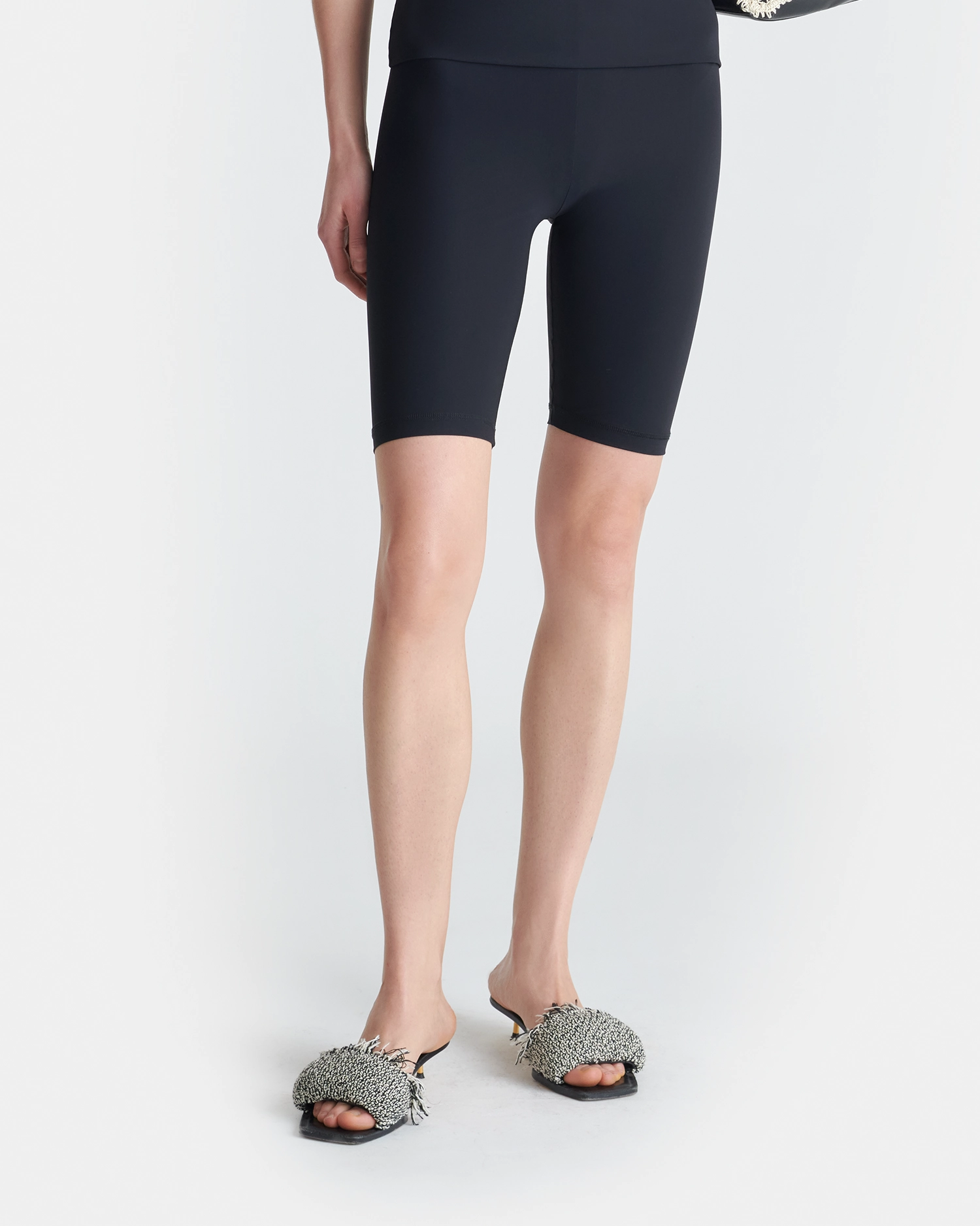 Biker - Stretch Jersey Swim Shorts - Black Quick drying material Eco Dye Process