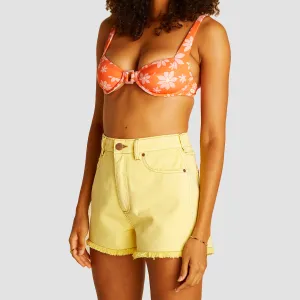 Billabong X Wrangler Showdown Denim Shorts Sol Rider - Womens