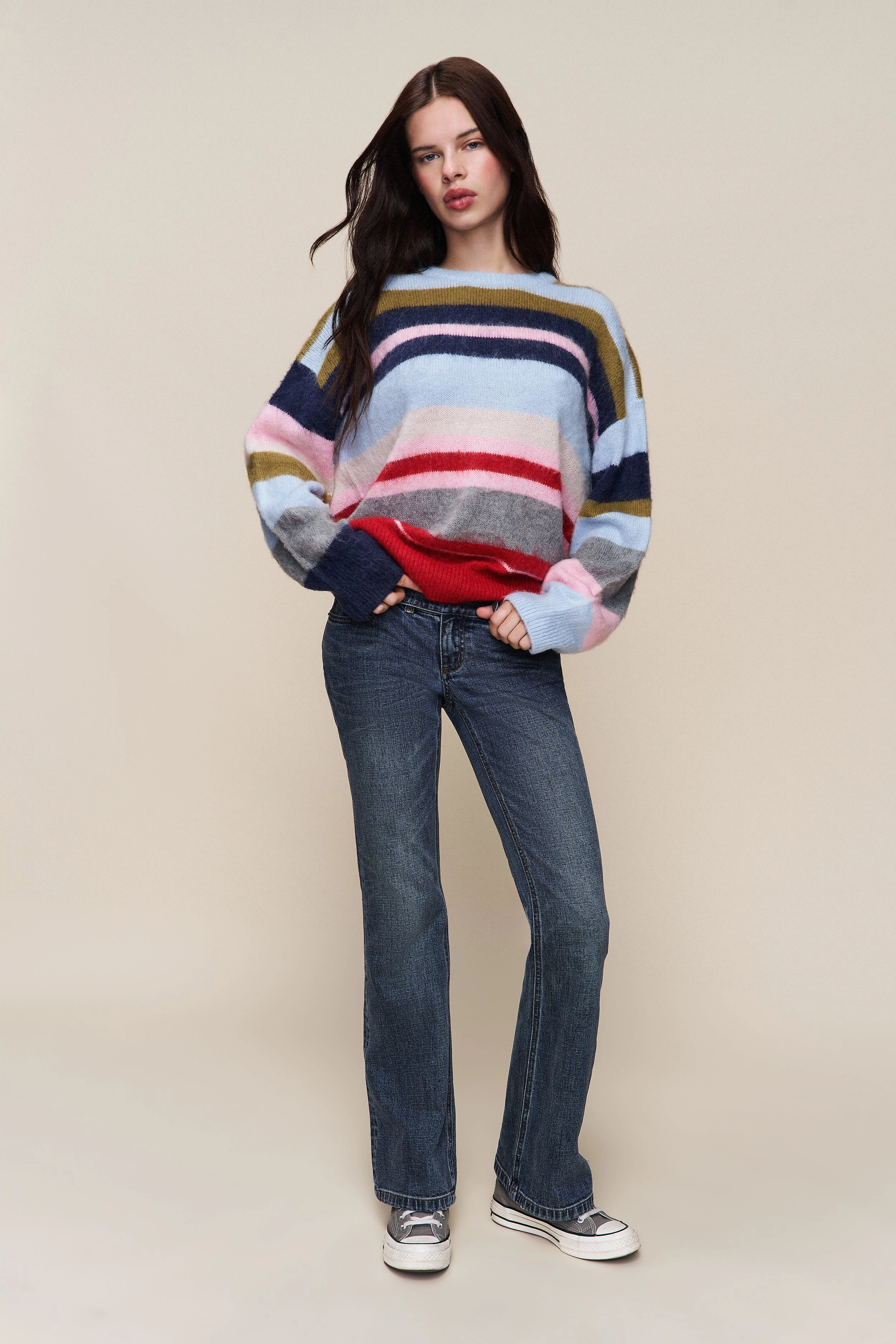 Casual Wear Hawley Oversized Stripe Wool Jumper