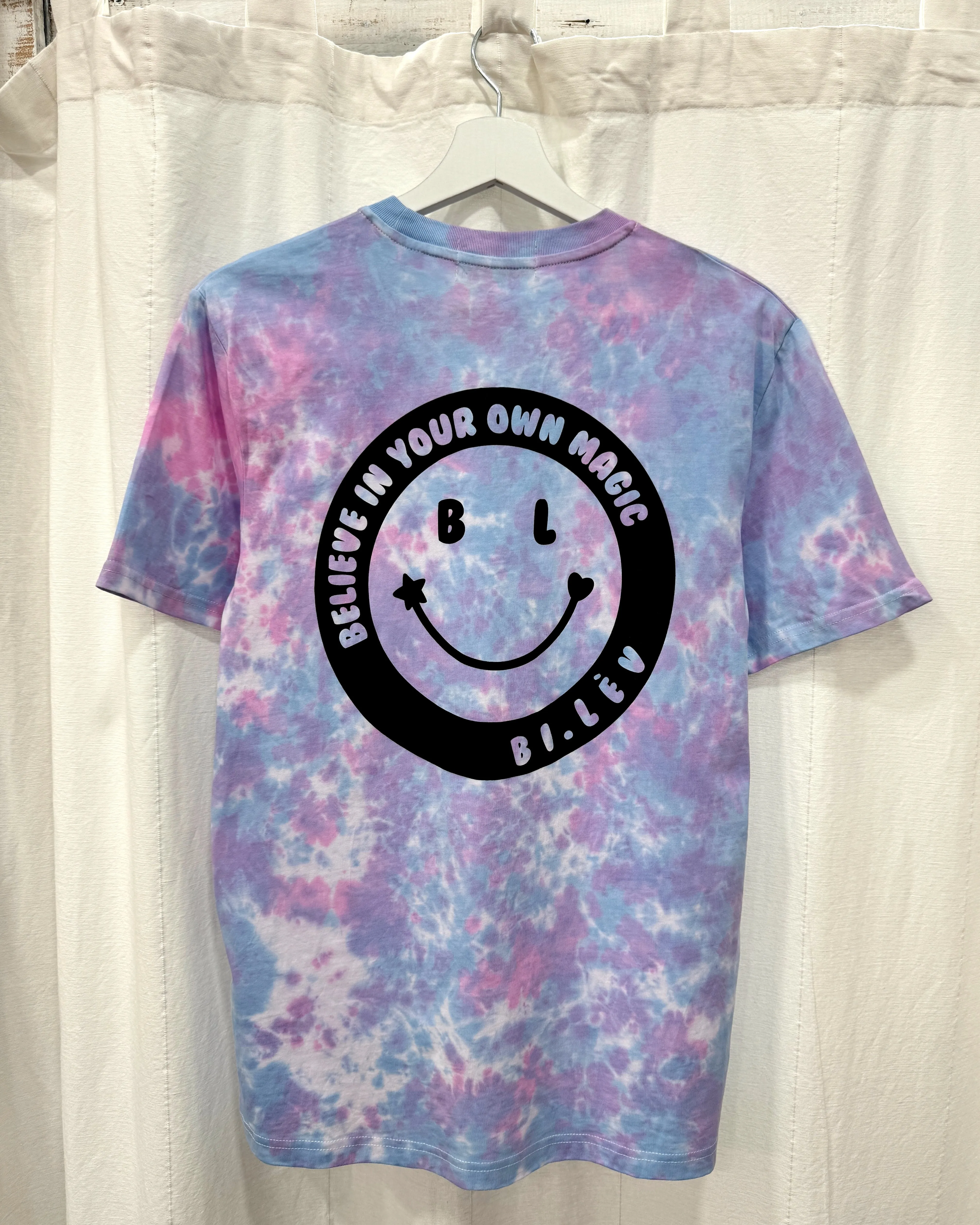 BL PINK N BLUE- Tie Dye Organic Cotton T-shirt