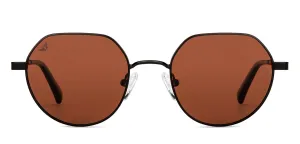 Black Round Full Rim Unisex Sunglasses by Vincent Chase Polarized-151370