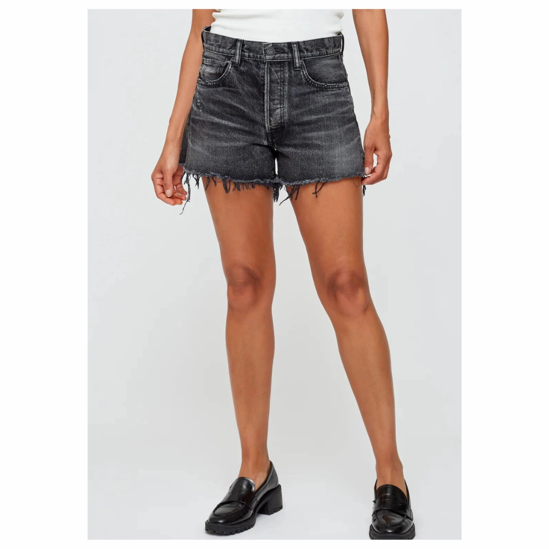 Breathable Cut Durable Stitching Black Aristida Shorts