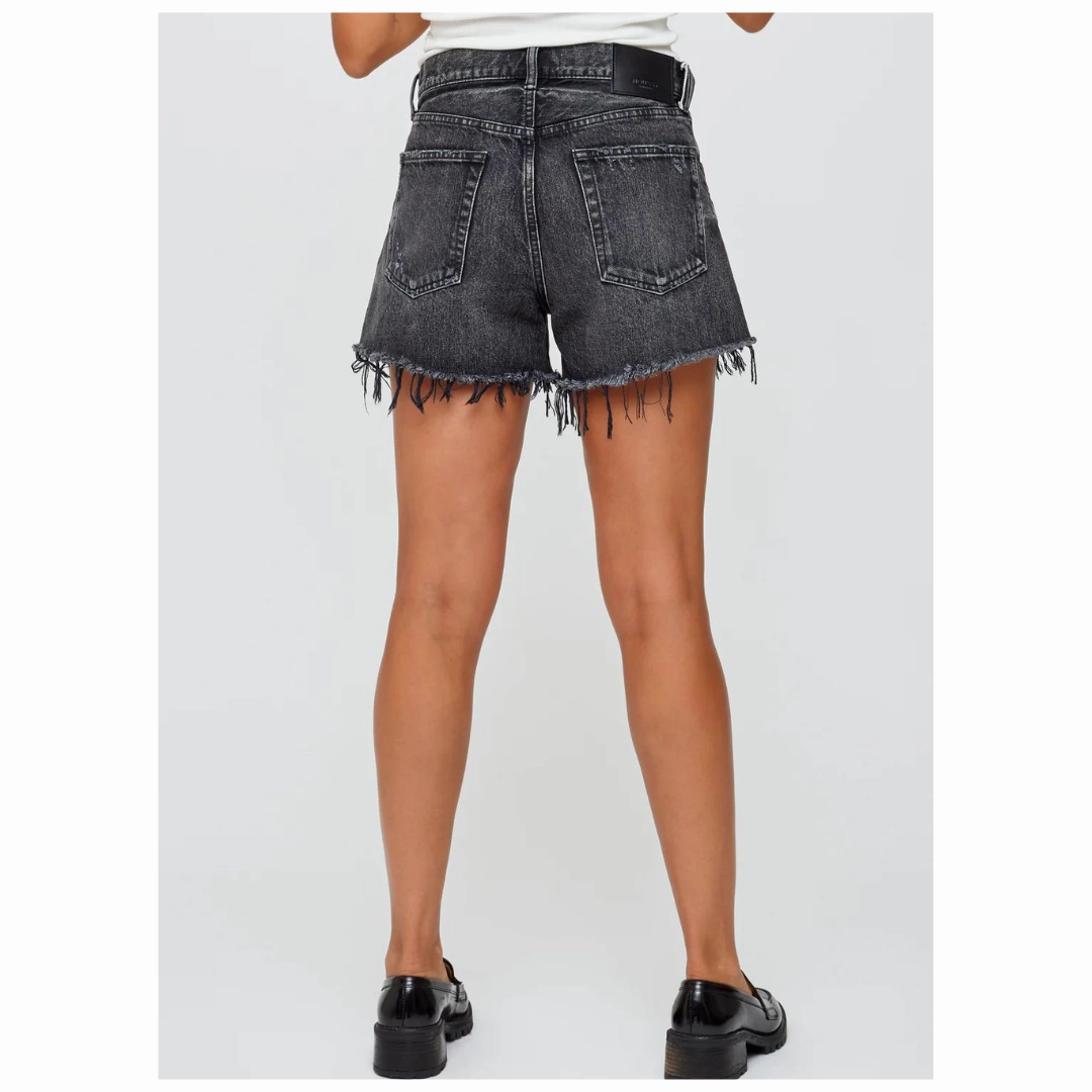 Black Aristida Shorts Striped Design