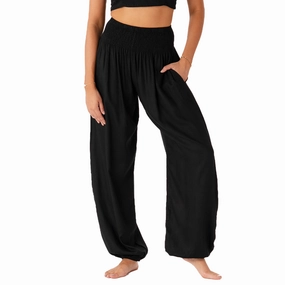 Water-resistant Relaxed Vibe Black Harem Pants