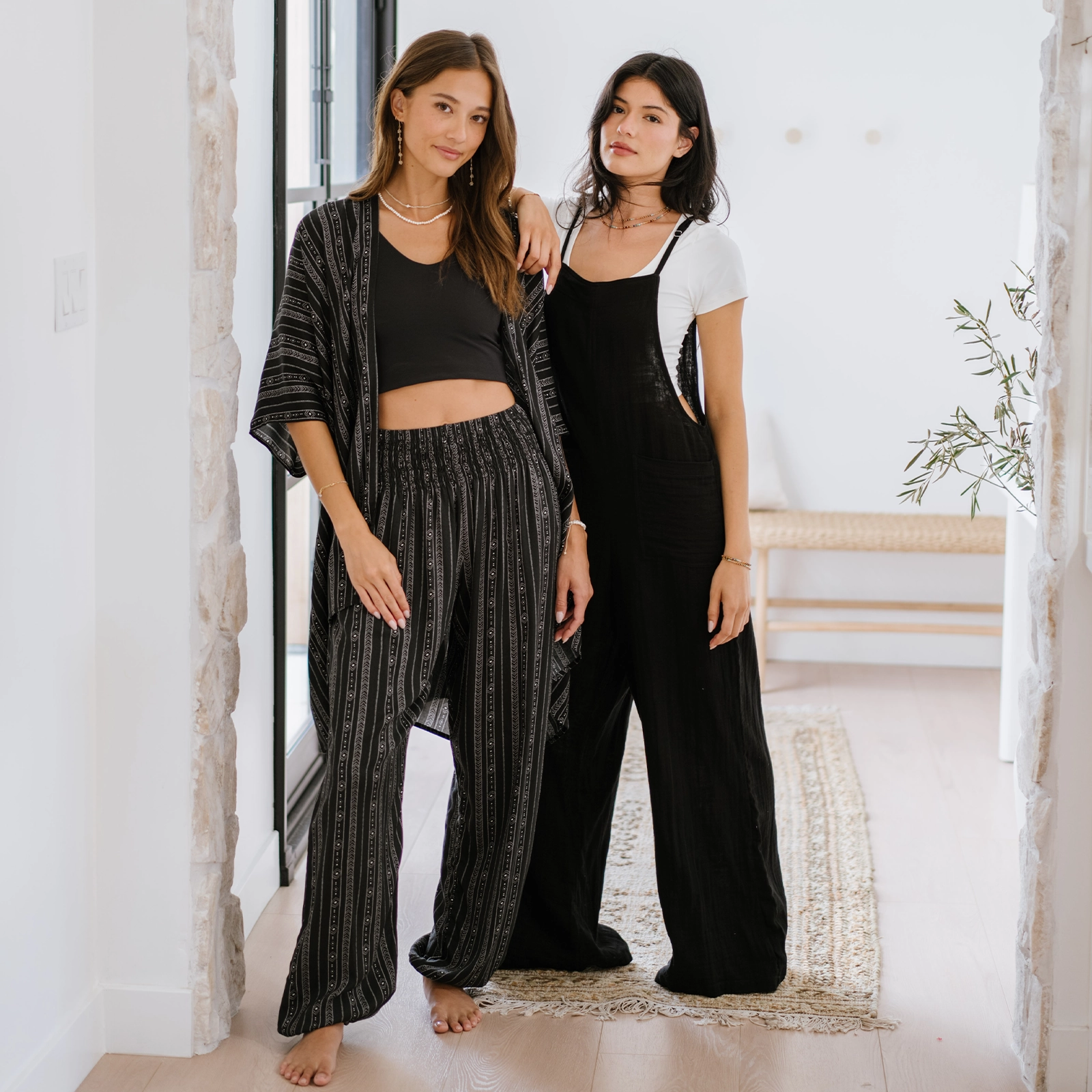 Comfortable outdoor wear Timeless Appeal Black Nomad Jumpsuit