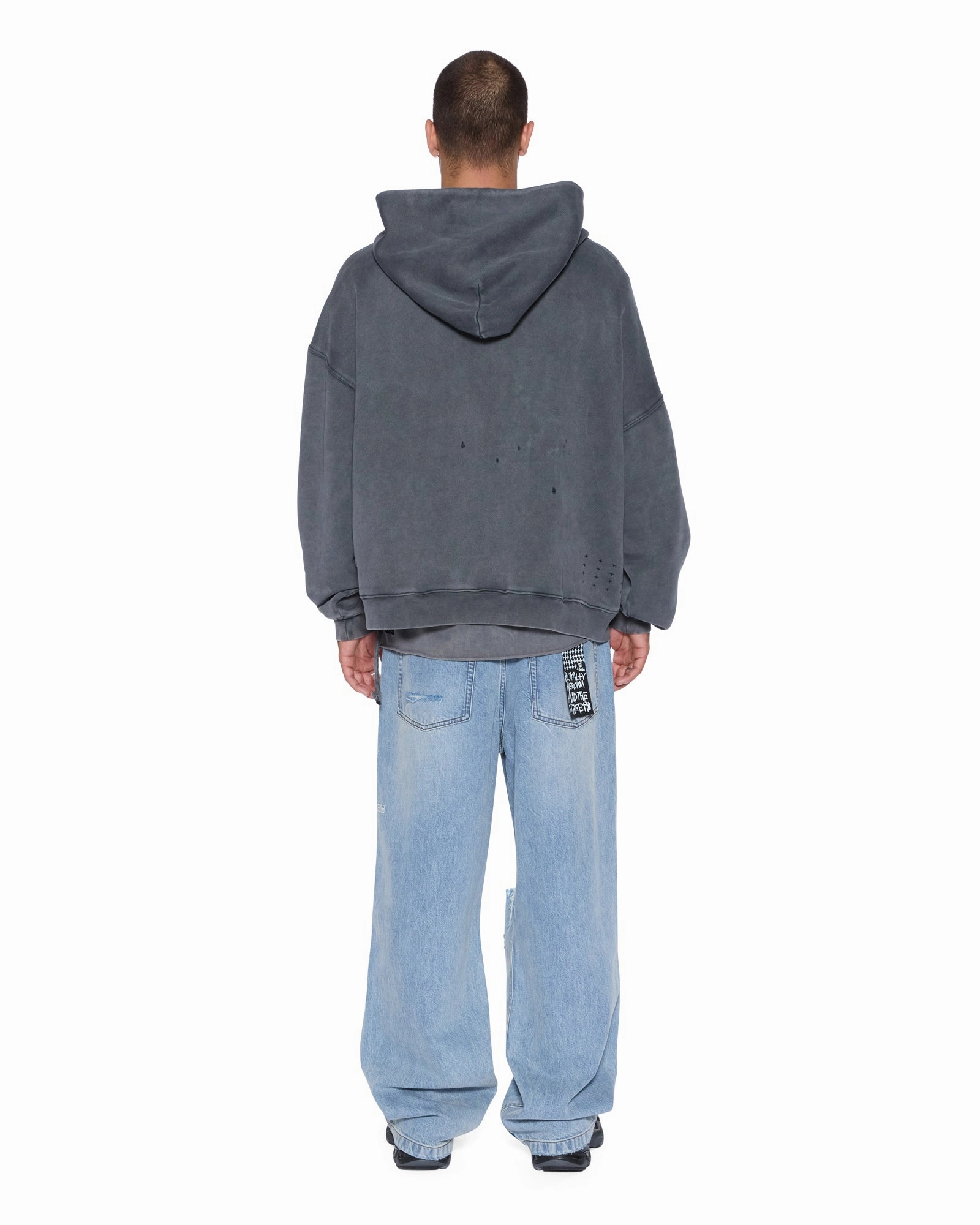 Buttonless Closure BLASTED EKCESS HOODIE RHINO