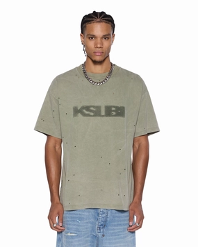 BLASTED EKCESS SS TEE OUTBACK Flatlock stitching