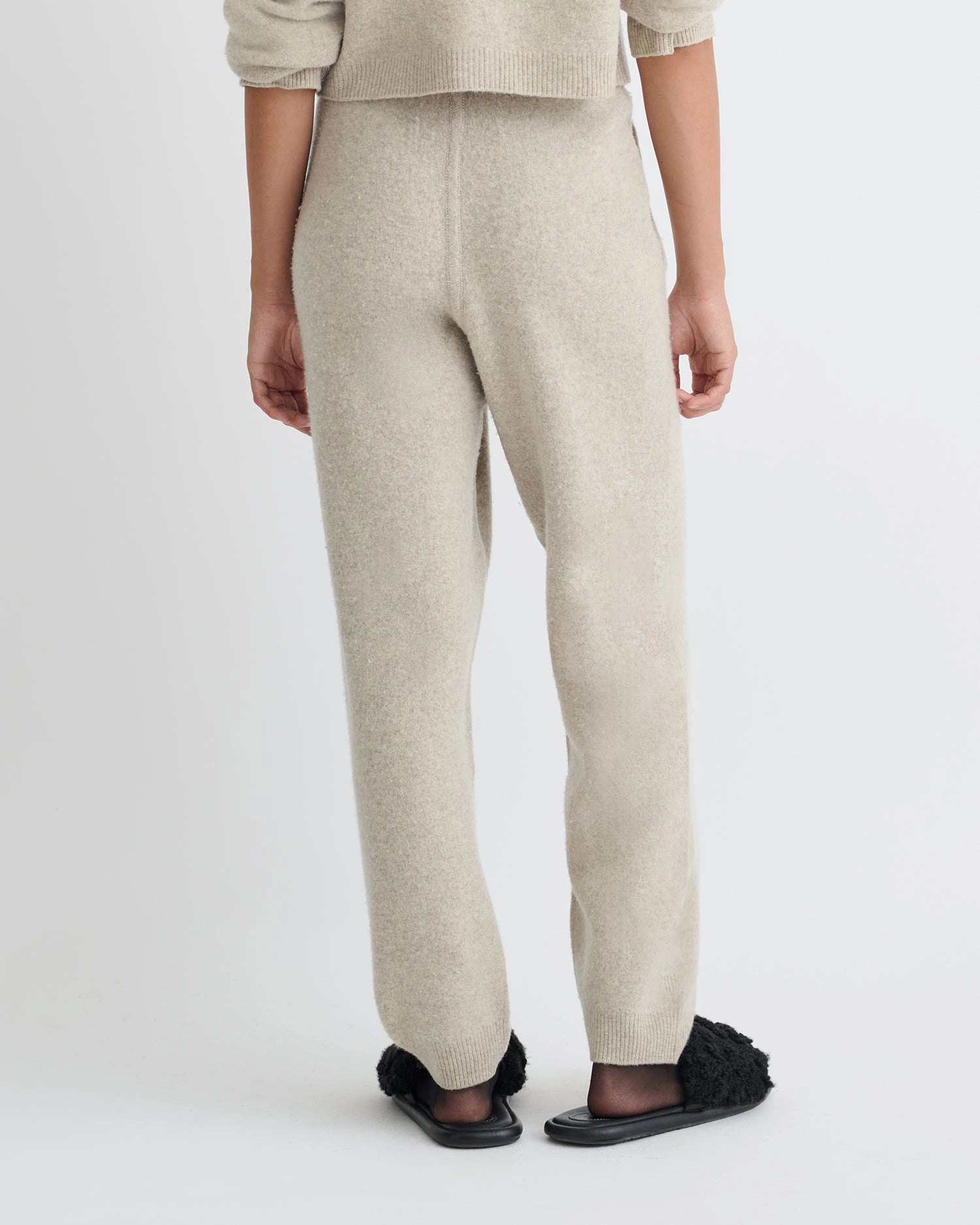 Teclah - Overwashed Merino Pants - Oatmeal Functional Stretch Freedom Fit