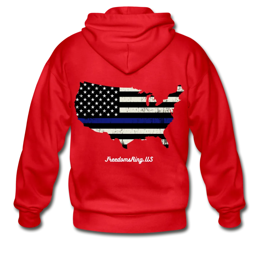 BLUE LINE USA - Gildan Heavy Blend Adult Zip Hoodie