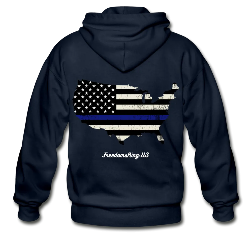 BLUE LINE USA - Gildan Heavy Blend Adult Zip Hoodie