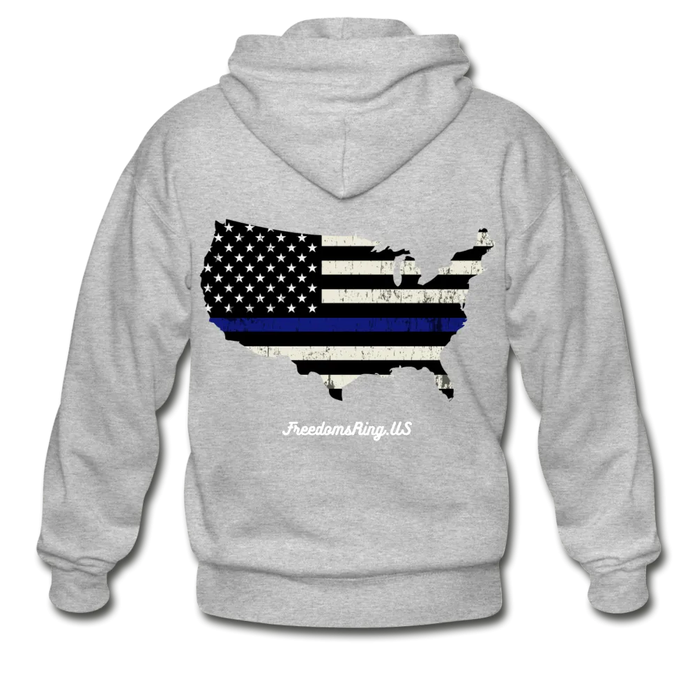 BLUE LINE USA - Gildan Heavy Blend Adult Zip Hoodie