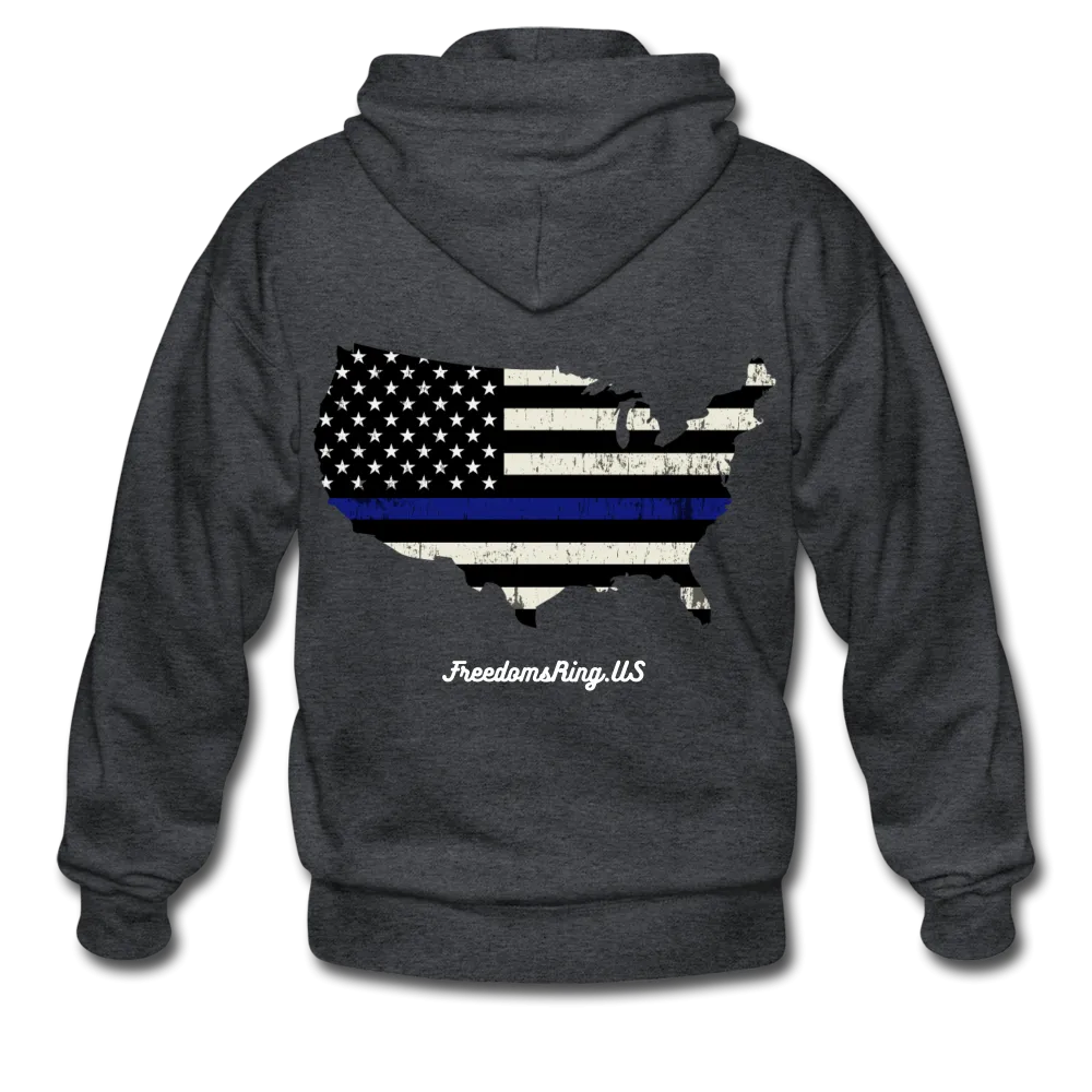 BLUE LINE USA - Gildan Heavy Blend Adult Zip Hoodie