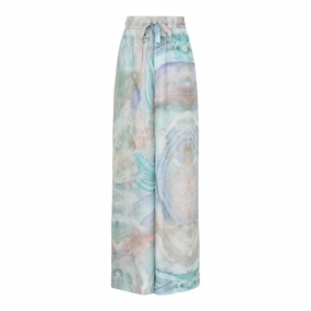 Functional Fashion Four Way Stretch Blue Agate Track Pant