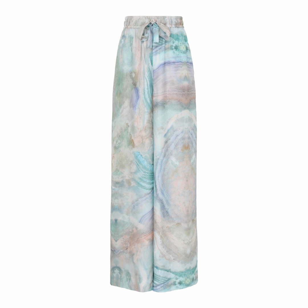 Functional Fashion Four Way Stretch Blue Agate Track Pant