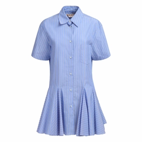 Midnight Mood Blue China Stripe Dress