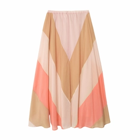 Breathable fabric Performance Wear Blush Amelia Maxi Skirt