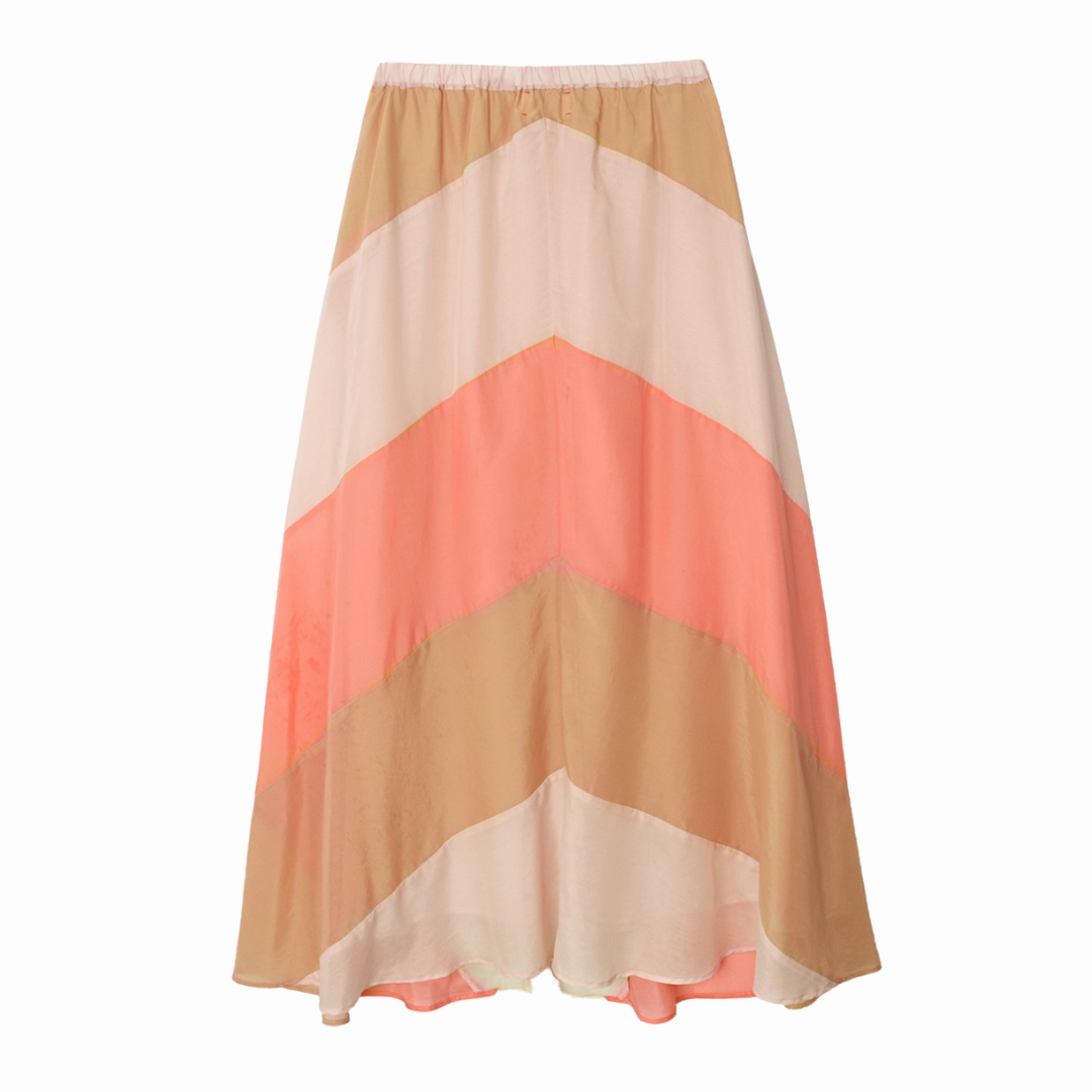 Tea length Hemp Blend Blush Amelia Maxi Skirt