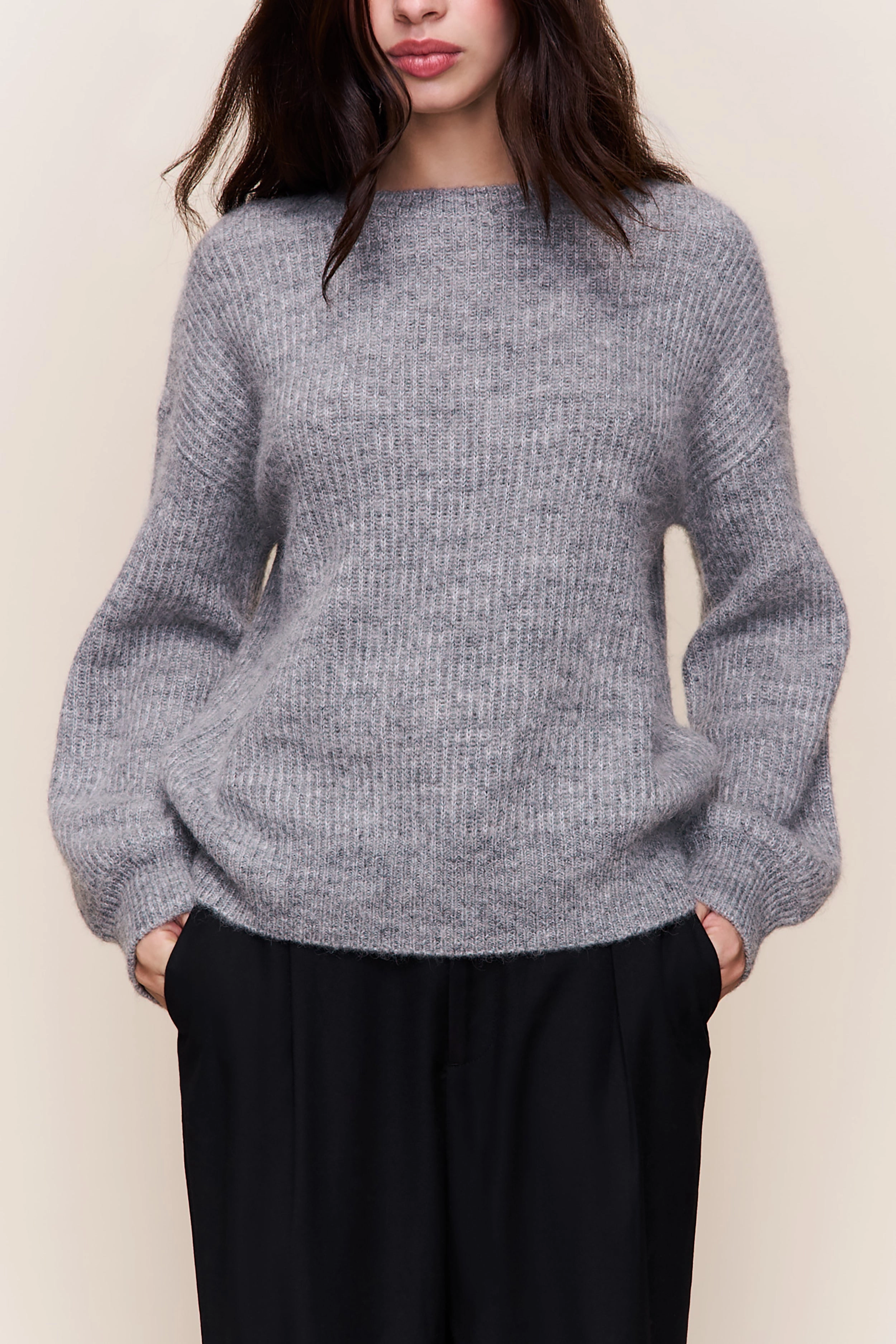 ribbed texture Bobbie Oversized Wool Jumper