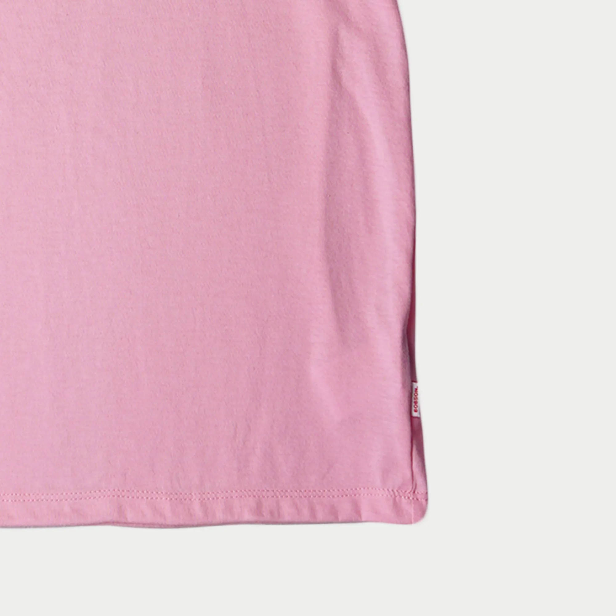 Bobson Japanese Ladies Basic Tees Boxy Fit 156085 (Pink)